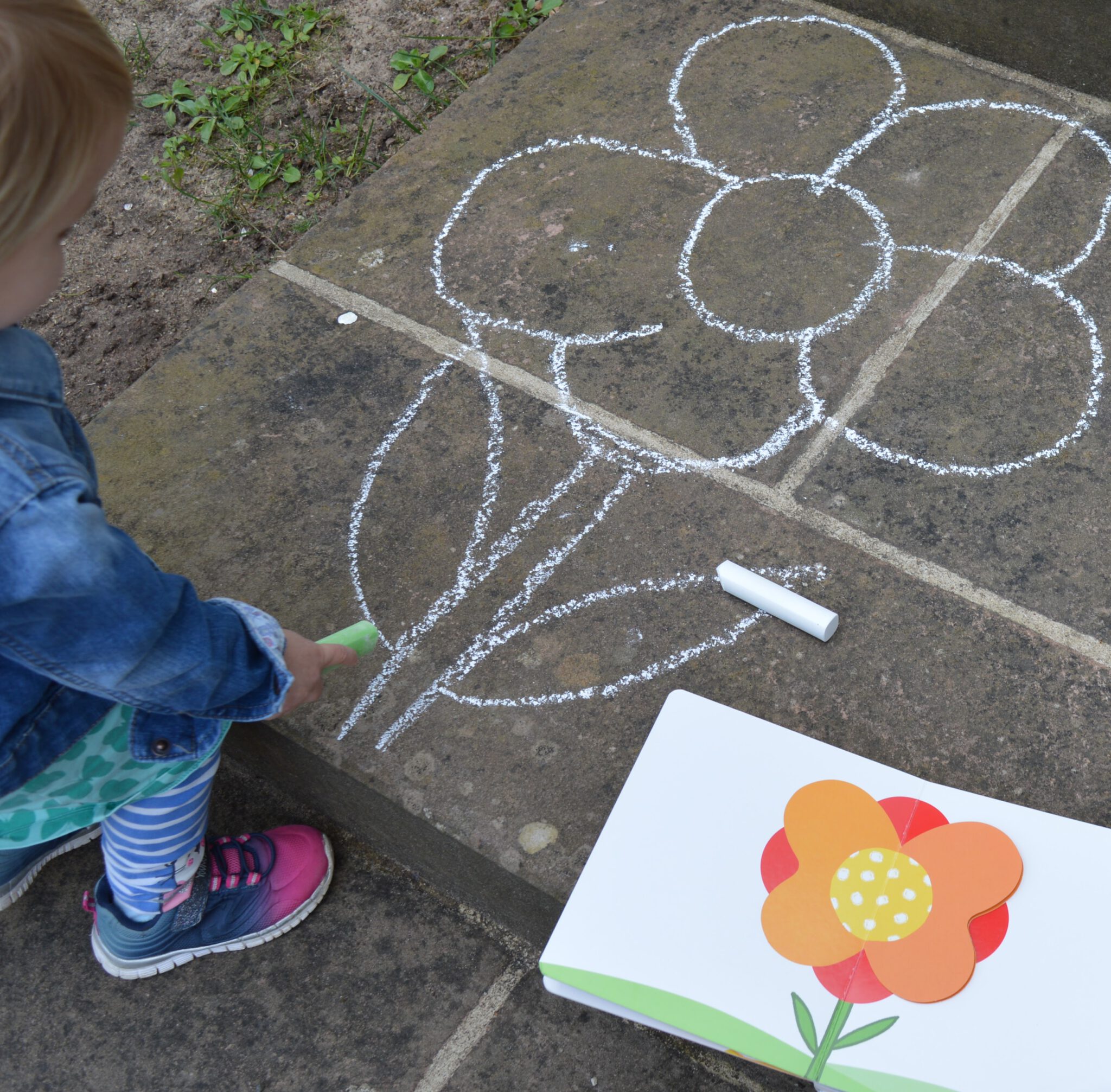 lautrerkinder Flowerpower! Malen mit Straßenkreide.